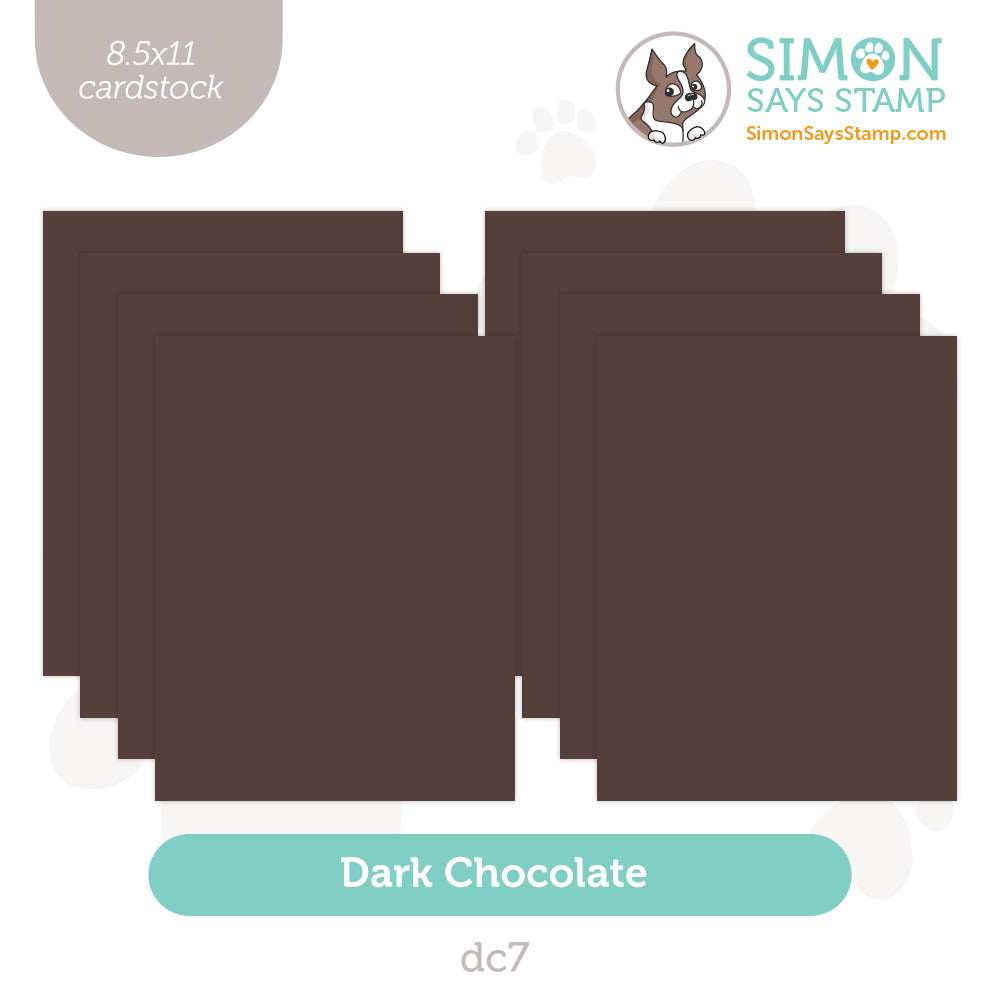 Simon Says Stamp Cardstock 100lb Dark Chocolate DC7