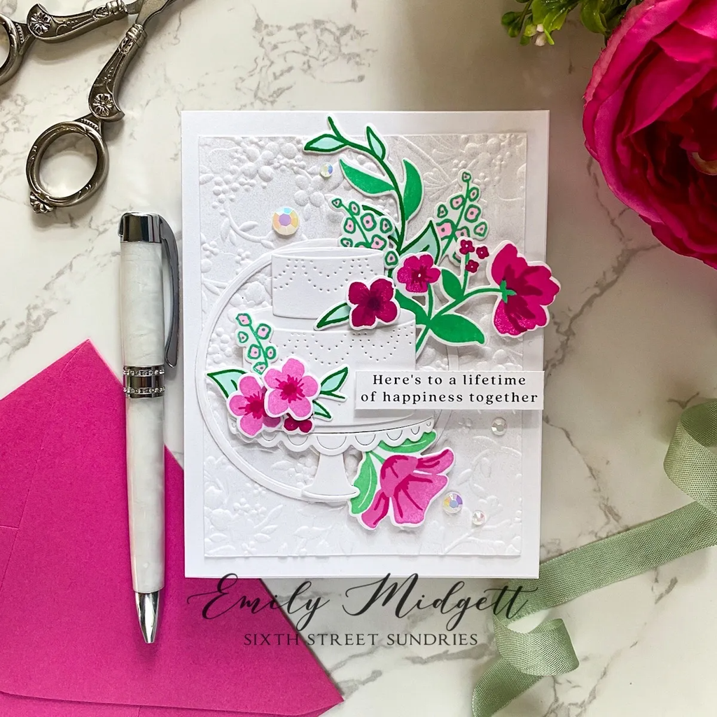 Simon Says Stamp! Simon Says Stamp DECORATED CAKES Wafer Dies s732 Wedding Card | color-code:ALT01