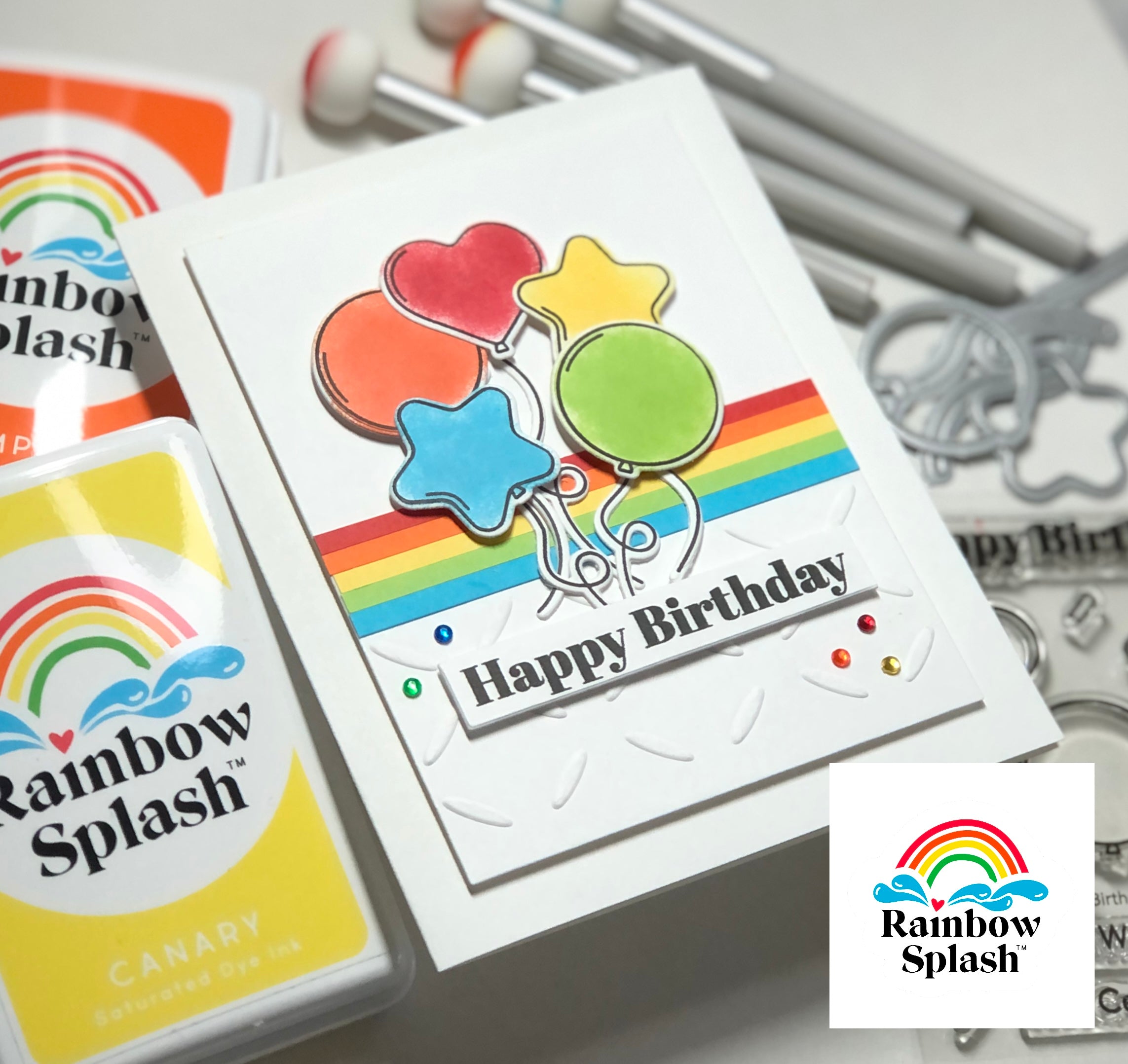 Rainbow Splash Embossing Folder Tiny Florals rsef4 – Simon Says Stamp