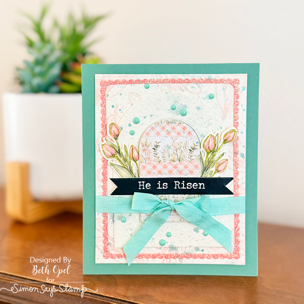 Simon Says Stamp Vintage Bunnies Wafer Dies 1583sdc Easter Card | color-code:ALT04