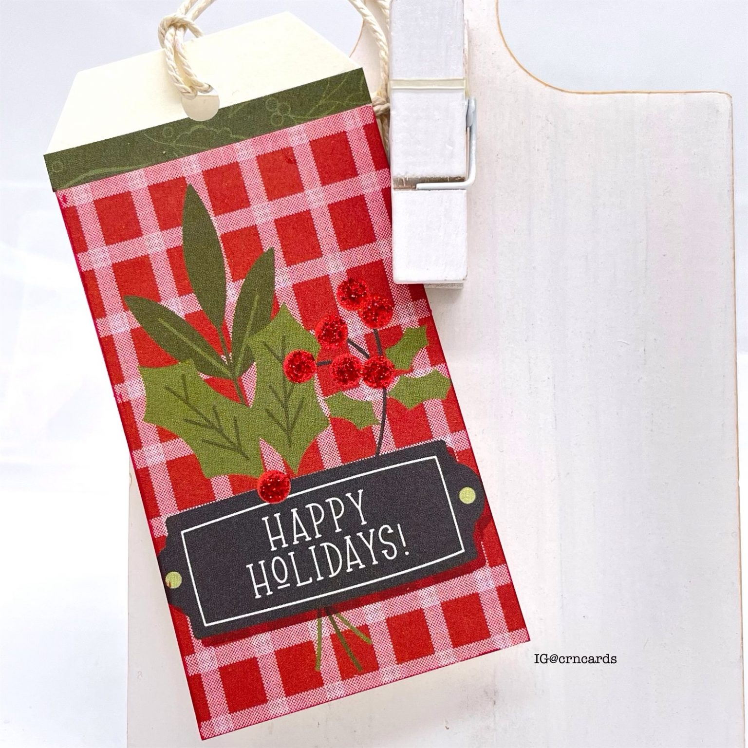 Simon Says Stamp Two Stems And Berries Wafer Dies sssd112979 Christmas Tag