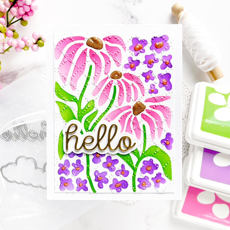 CZ Design Wafer Dies Scripty Hello czd208 Hello Card  | color-code:ALT01