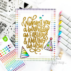 Simon Says Stamps And Dies Put Your Party Hats On set690ph Season Of Wonder Birthday Card