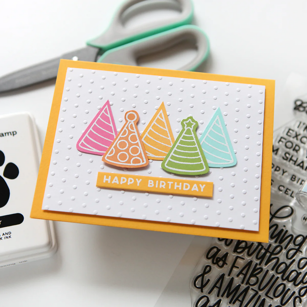 Simon Says Stamps And Dies Put Your Party Hats On set690ph Season Of Wonder Birthday Card