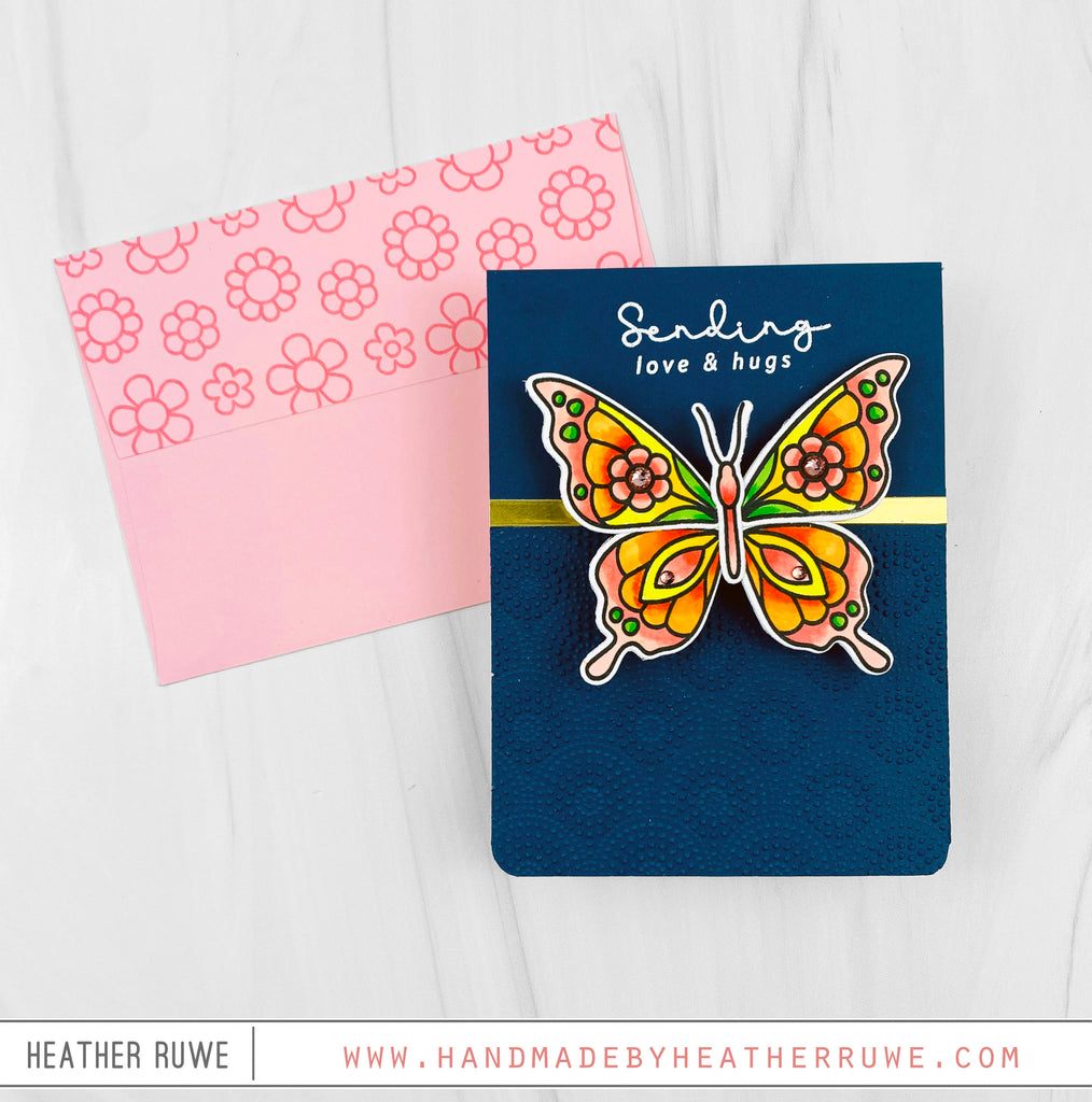 Simon Says Stamp Mix and Match Butterflies Single Wafer Dies 1012sdc Splendor Love and Hugs Card | color-code:ALT04