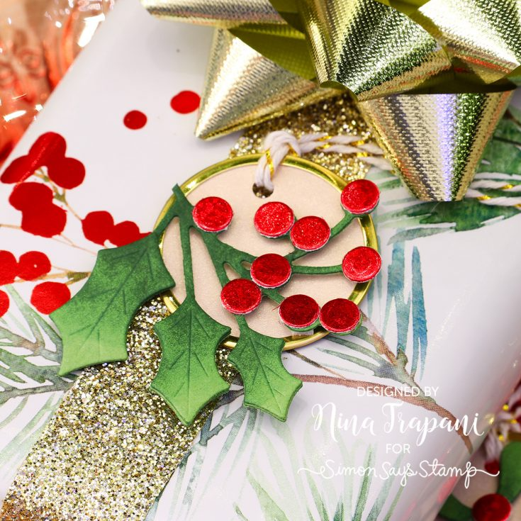 Simon Says Stamp Two Stems And Berries Wafer Dies sssd112979 Christmas Tag | color-code:ALT01