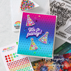 Simon Says Stamps And Dies Put Your Party Hats On set690ph Season Of Wonder Birthday Card