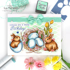 Simon Says Stamp Vintage Bunnies Wafer Dies 1583sdc Birthday Card | color-code:ALT07
