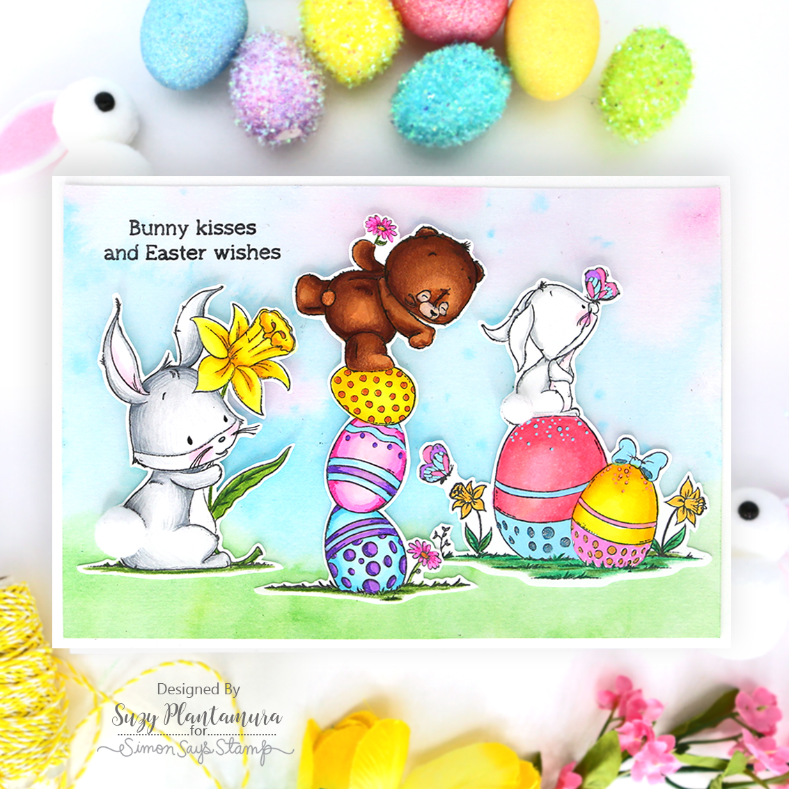 Simon Says Stamp Hoppy Easter Wafer Dies 1056sdc Easter Card | color-code:ALT02