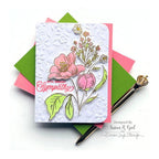 Simon Says Stamp Wild And Free Flowers Wafer Dies 1038sdc Be Bold Sympathy Card