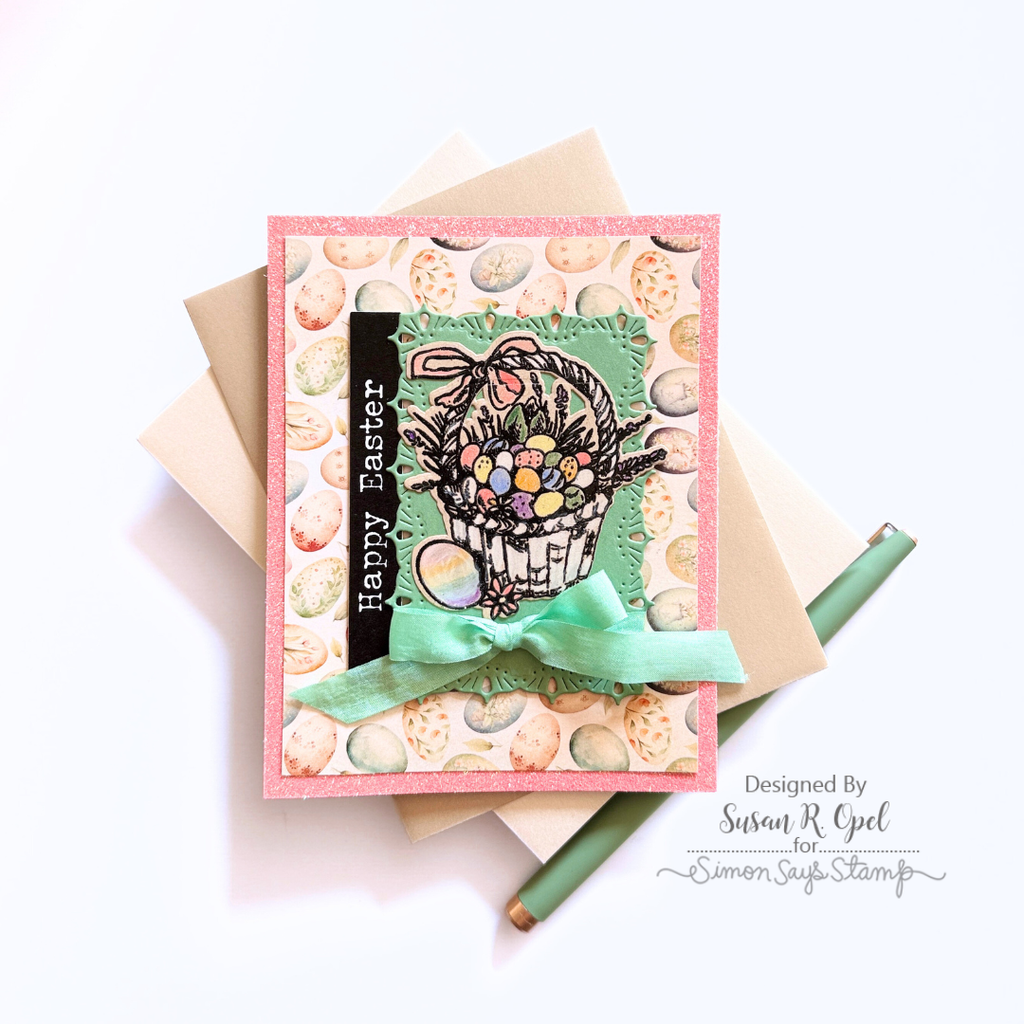 Simon Says Stamp Vintage Bunnies Wafer Dies 1583sdc Easter Card | color-code:ALT11
