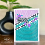 CZ Design Modern Scrapbook Wafer Dies czd261c Moments in Time BIrthday Card | color-code:ALT06