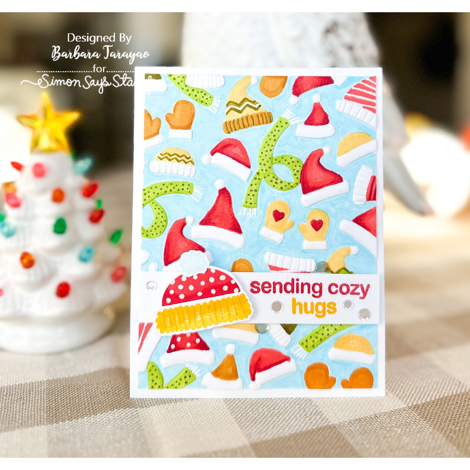 CZ Design Warmest Wishes Wafer Dies czd256c Winter Card