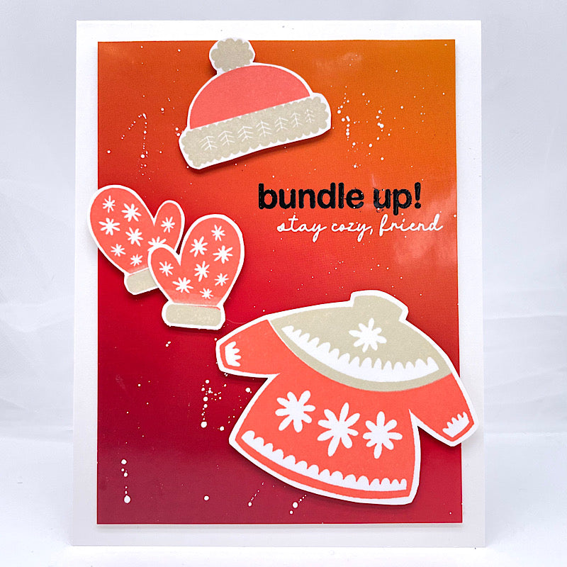 CZ Design Warmest Wishes Wafer Dies czd256c Winter Card