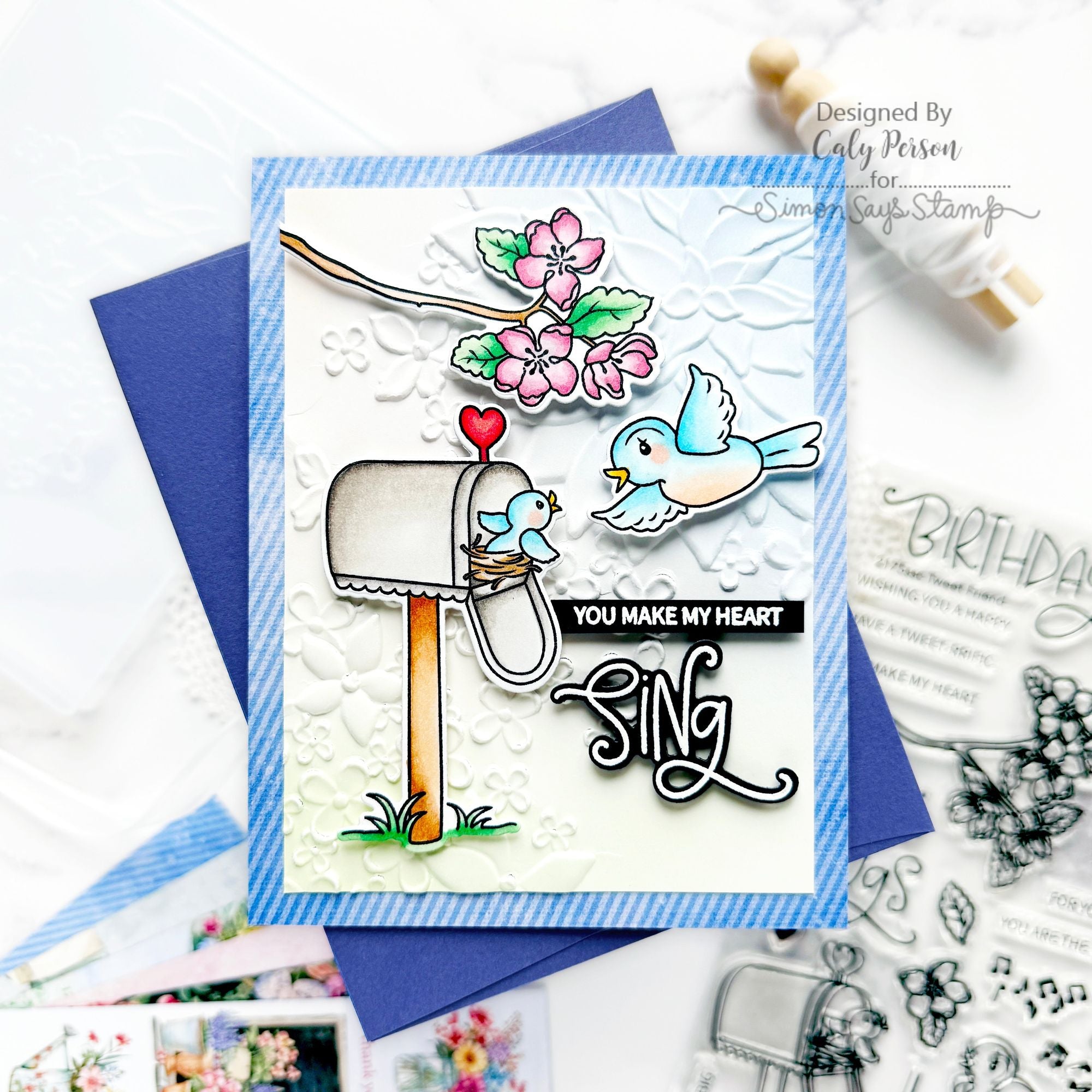 Simon Says Stamp Tweet Friend Wafer Dies 1271sdc Springtime Card
