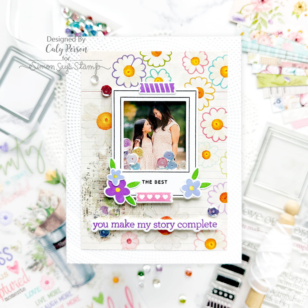 CZ Design Modern Scrapbook Wafer Dies czd261c Moments in Time Love Card | color-code:ALT11