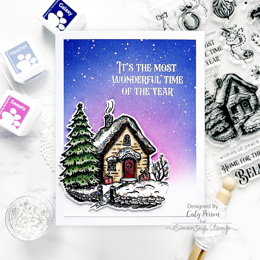 Simon Says Stamps and Dies Home for the Holidays set899hh Christmas Card | color-code:ALT01