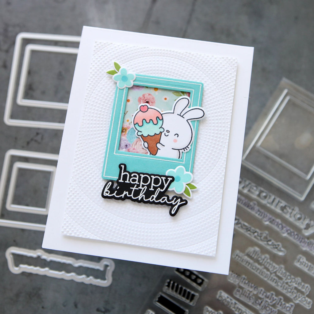 CZ Design Stamps and Dies Modern Scrapbook set981ms Birthday Card | color-code:ALT03