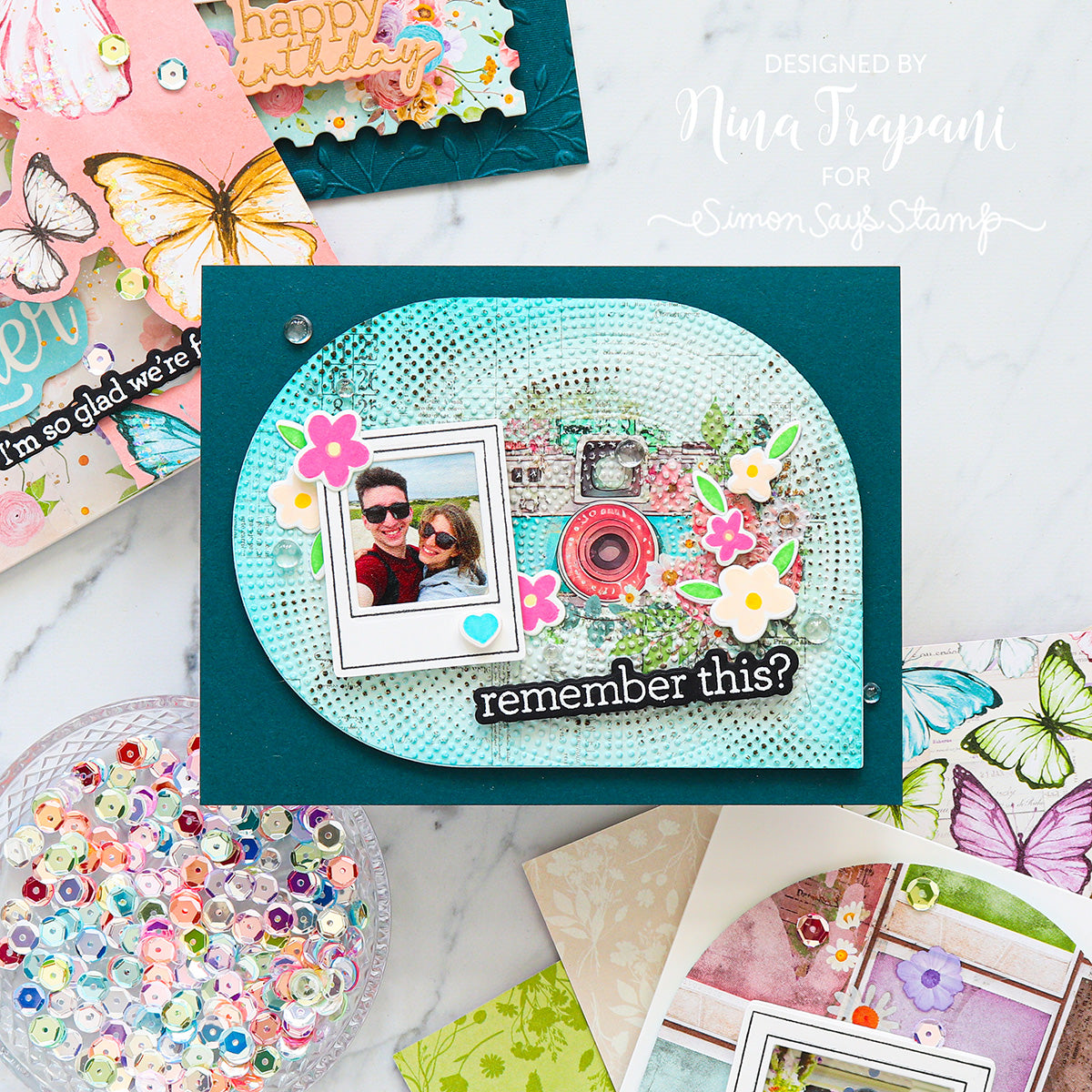 CZ Design Modern Scrapbook Wafer Dies czd261c Moments in Time Friend Card | color-code:ALT01