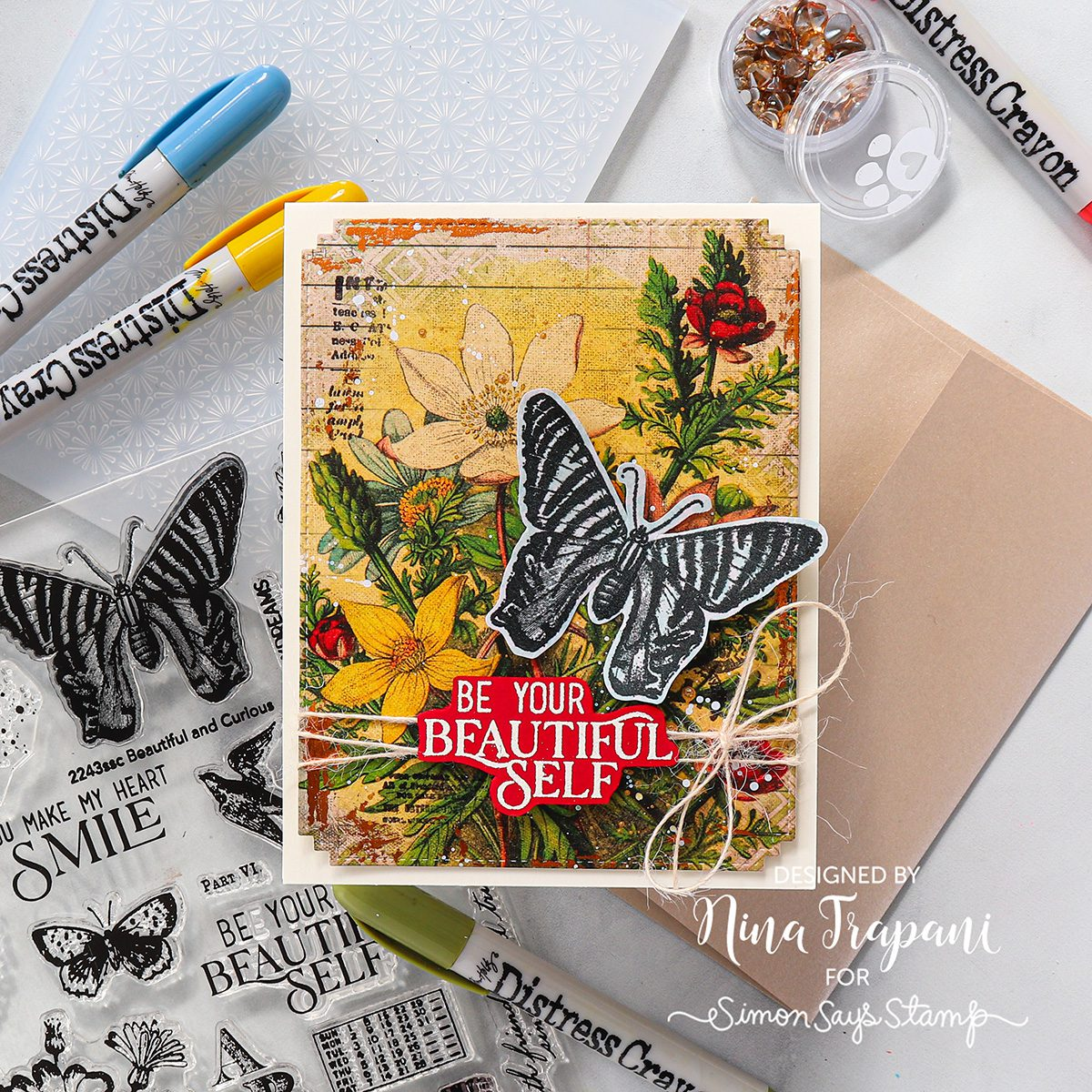 Simon Says Stamps and Dies Beautiful and Curious set958bc You Are My Favorite Beautiful Self Card | color-code:ALT05