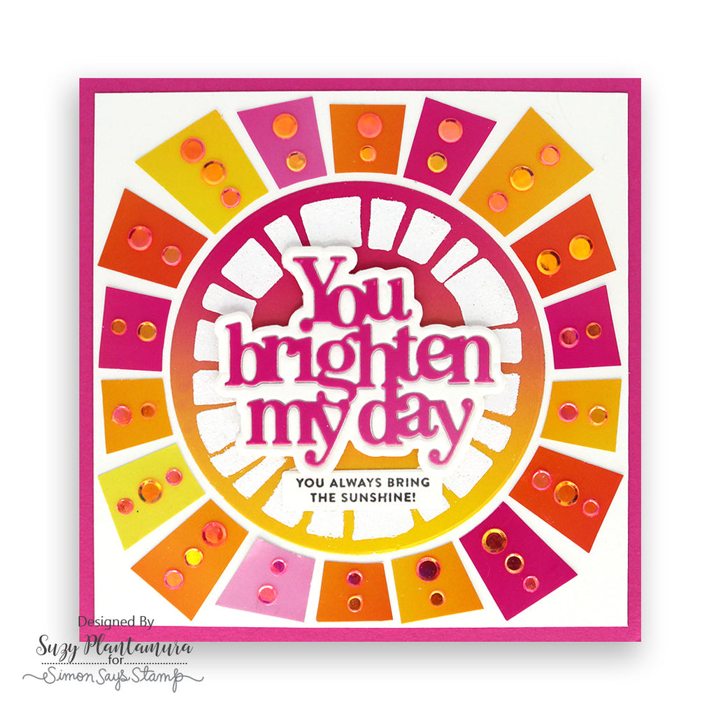 Simon Says Stamp You Brighten My Day Wafer Dies 1088sd You Brighten My Day Card | color-code:ALT04
