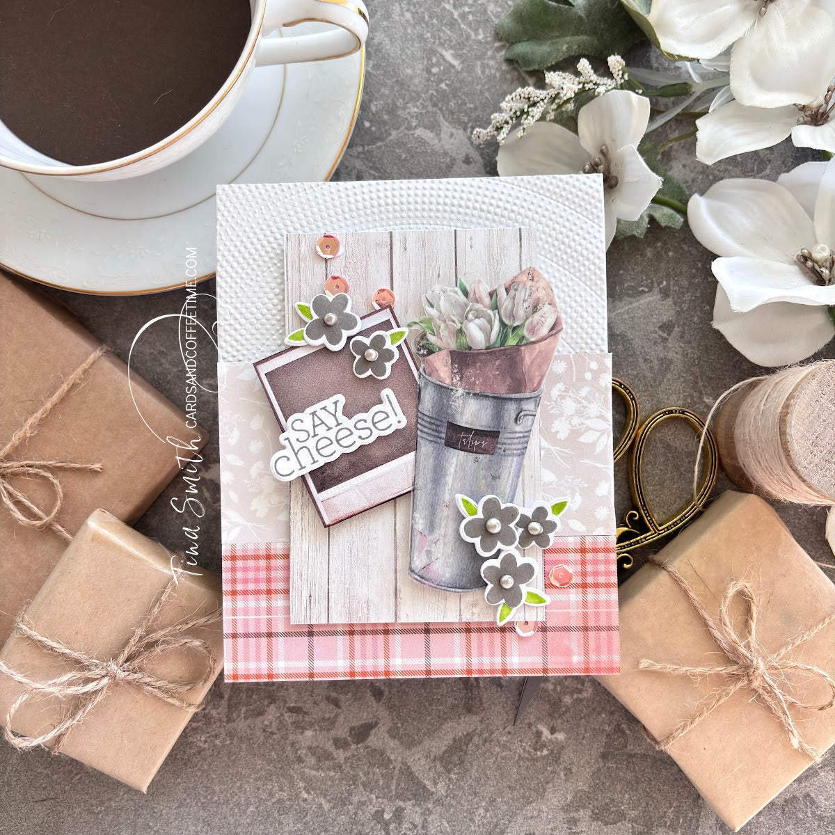 CZ Design Modern Scrapbook Wafer Dies czd261c Moments in Time Smile Card | color-code:ALT10
