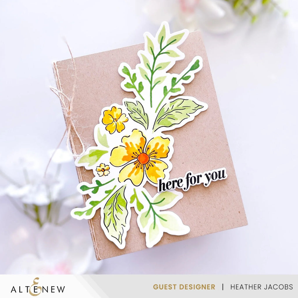Altenew Dynamic Duo Painted Floral Swag Add-on Dies alt10105 here for you