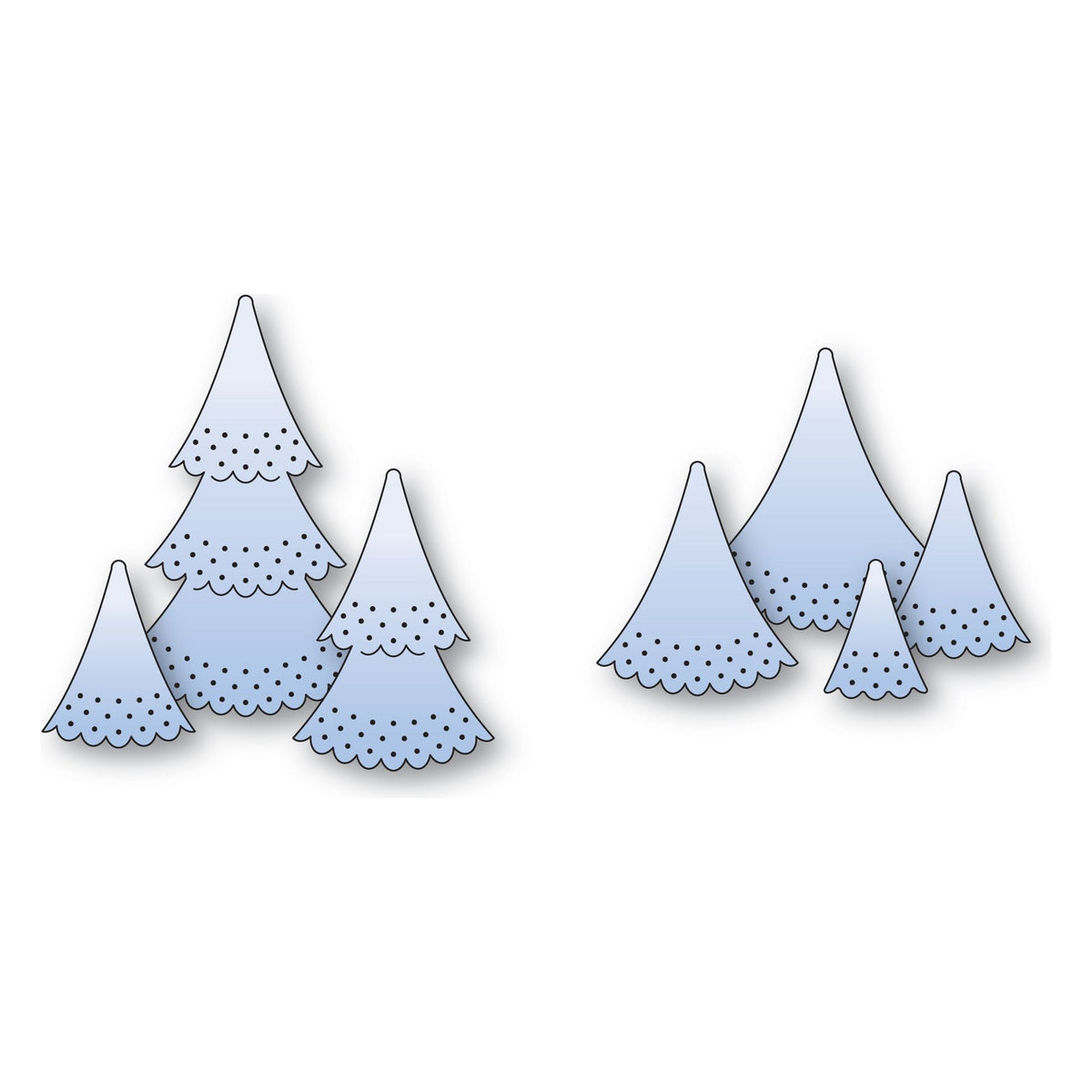 Poppy Stamps Nordic Dimple Trees and Toppers Dies Bundle – Simon Says Stamp