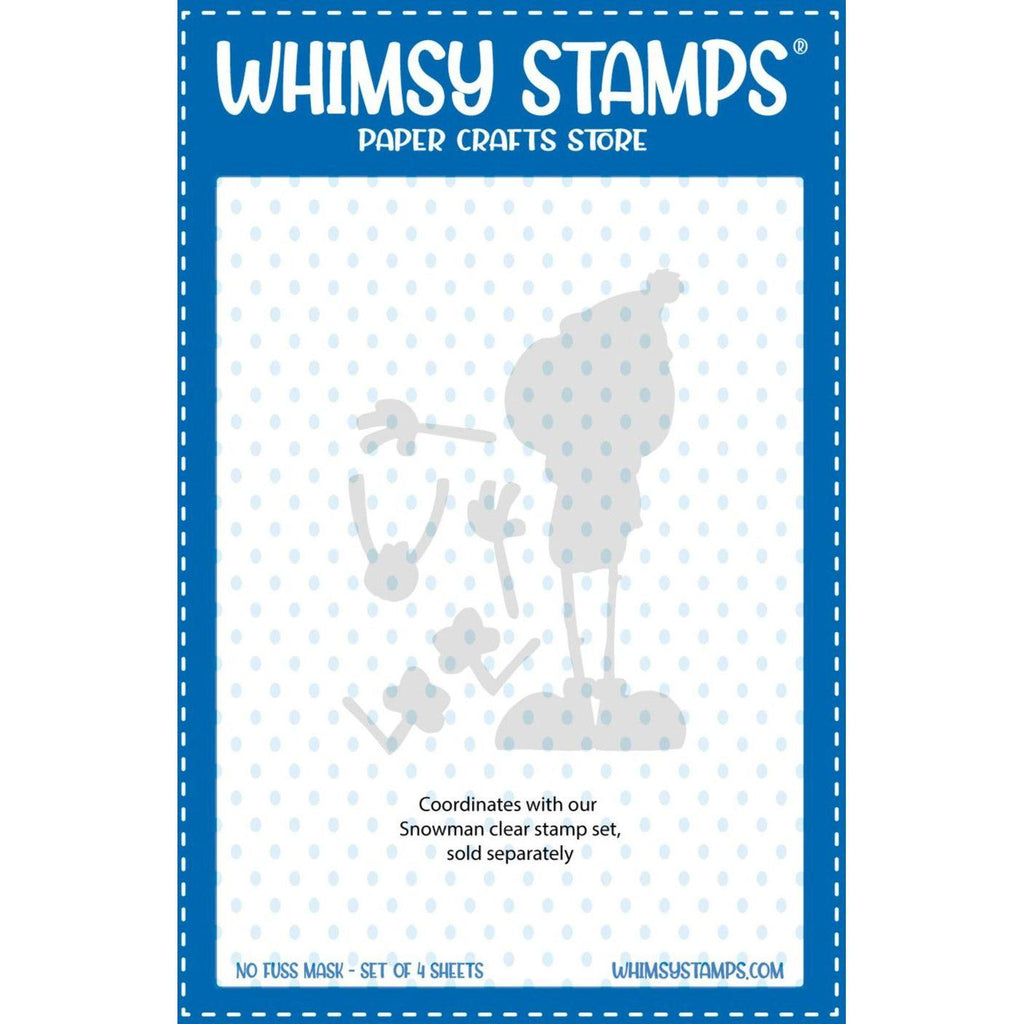 Whimsy Stamps Snowman NoFuss Masks wsnfm28