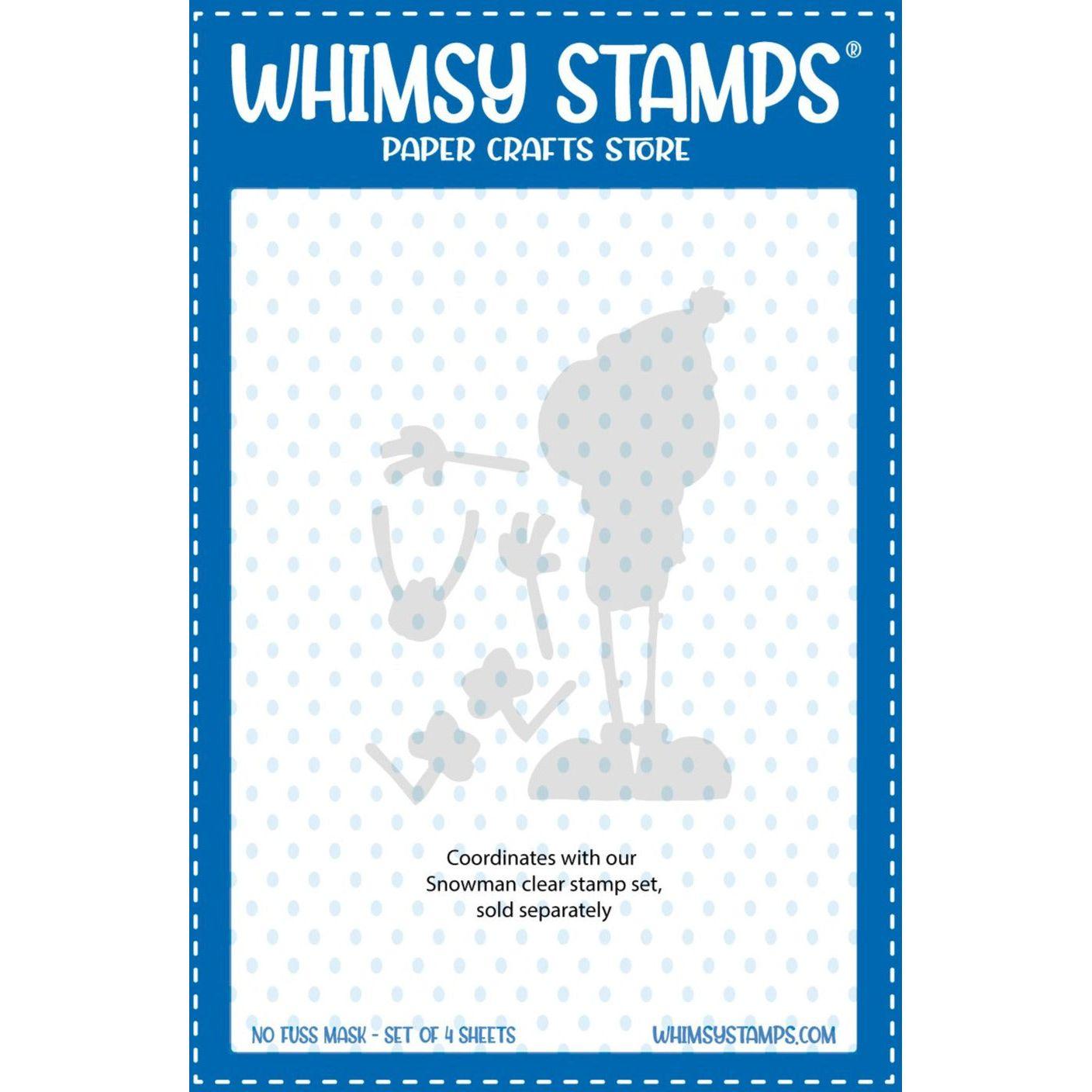 Whimsy Stamps Snowman NoFuss Masks wsnfm28