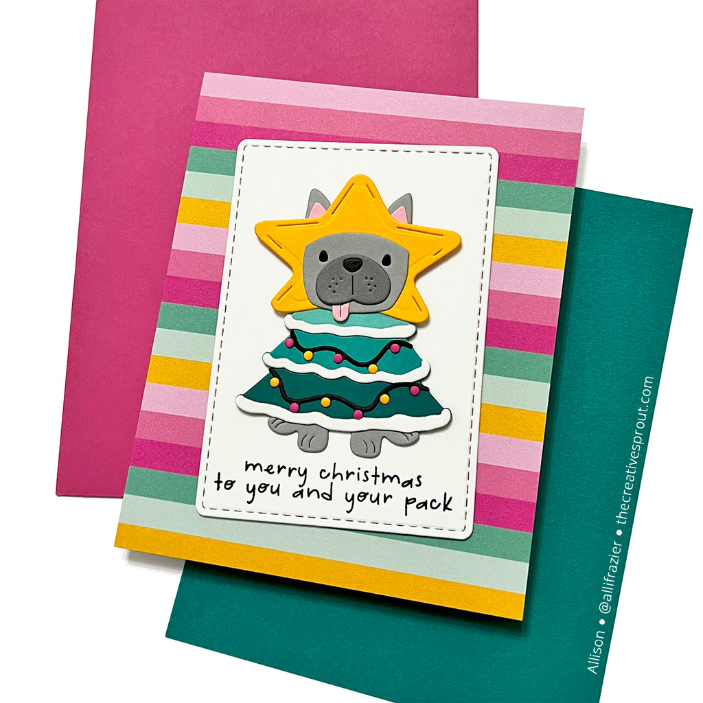 Spellbinders Deck the Paws Clear Stamp and Die Set sds-211