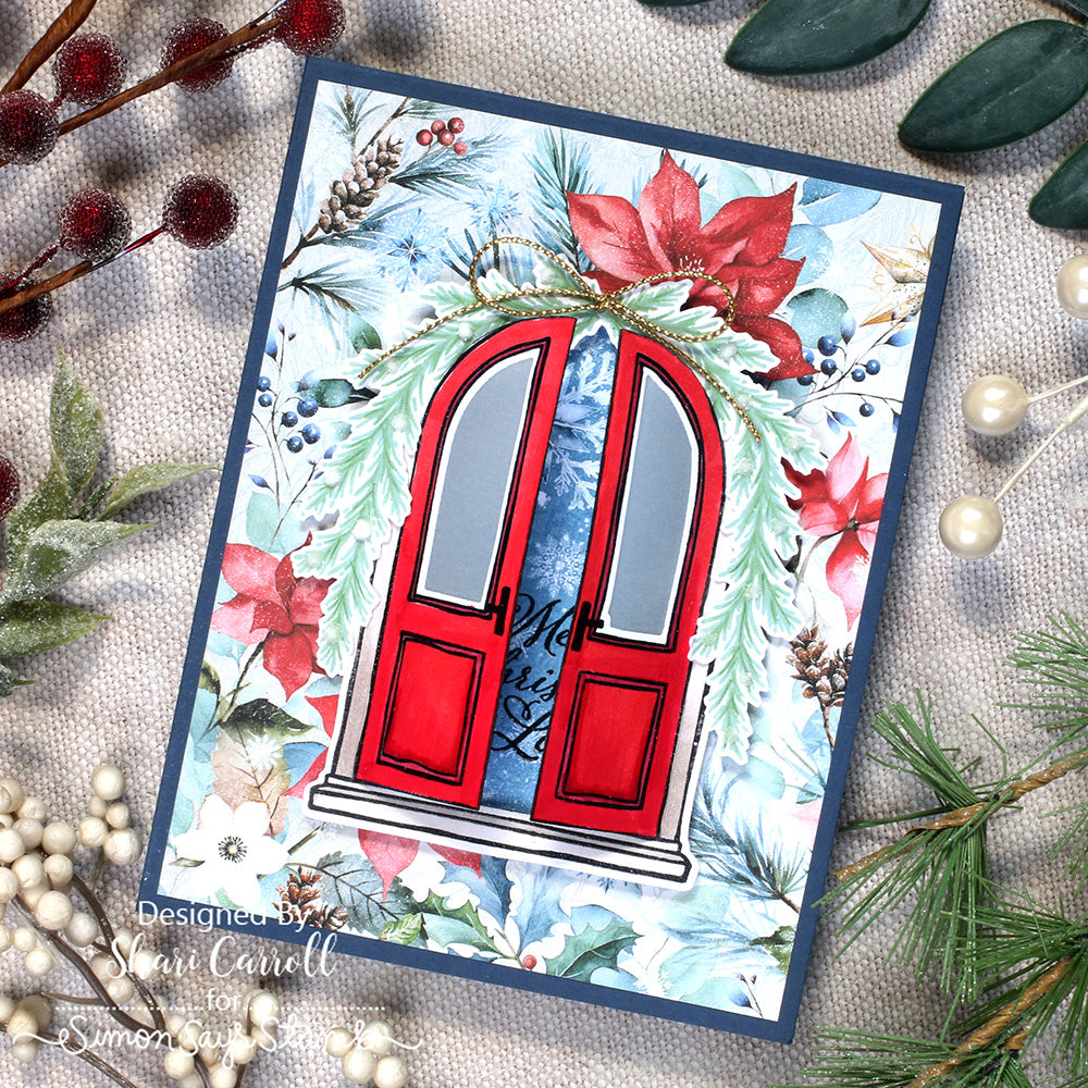 Simon Says Stamp Wrapped with Love Door Wafer Dies 1524sdc Christmas Card | color-code:ALT03
