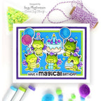 Simon Says Clear Stamps Birthday Dragons 3201ssc Moments in Time Birthday Card | color-code:ALT07