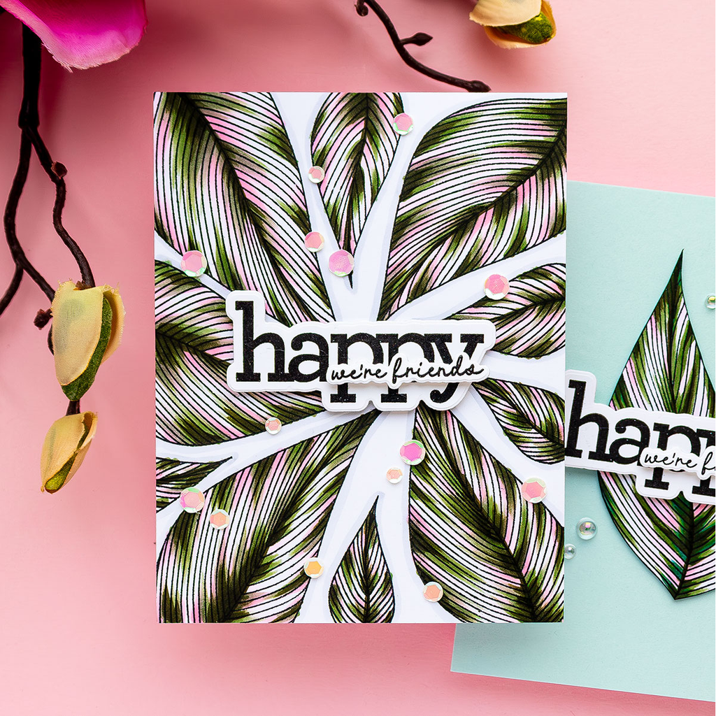 CZ Design Happy Combos Wafer Dies czd233c Be Bold Friend Card | color-code:ALT03