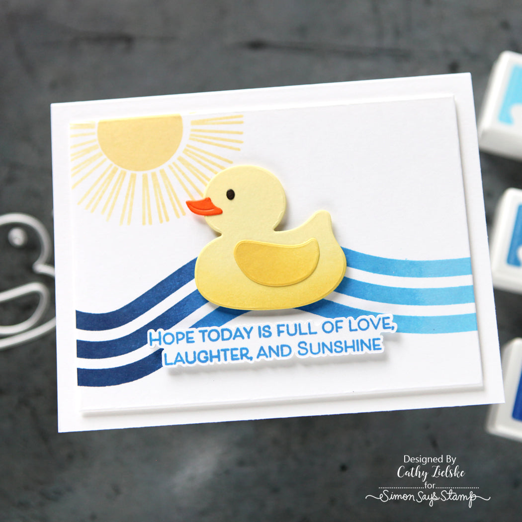 Simon Says Stamp Rubber Ducky Wafer Dies 1455sd Birthday Card | color-code:ALT02