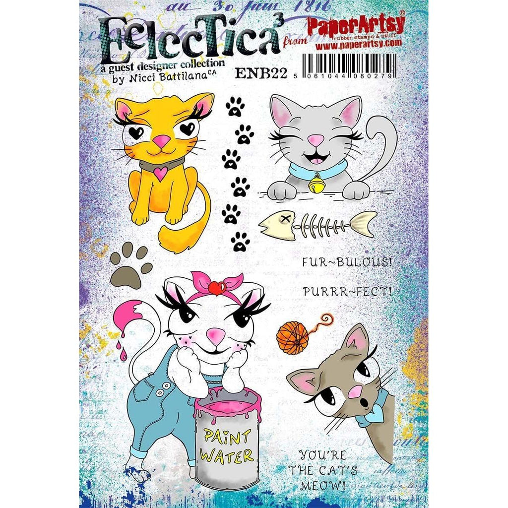 Paper Artsy E3 Nicci Battilana Cling Stamps enb22