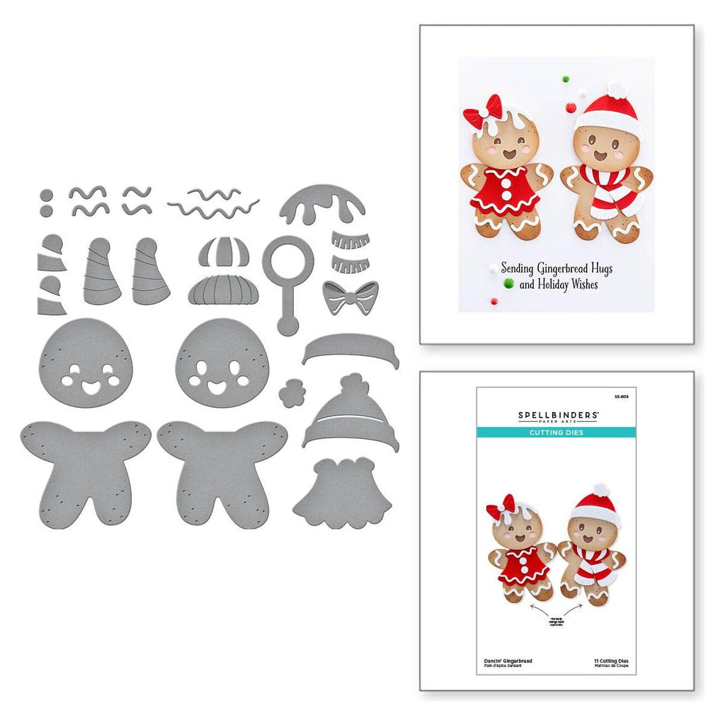 s5-609 Spellbinders Dancin' Gingerbread Etched Dies product image