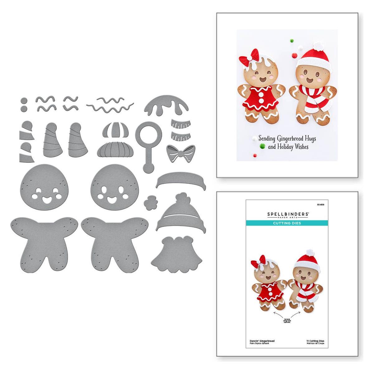 s5-609 Spellbinders Dancin' Gingerbread Etched Dies product image