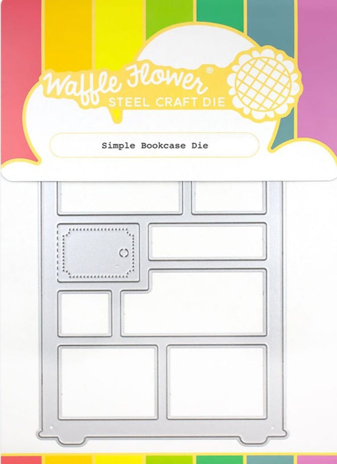 Waffle Flower Simple Bookcase Die 421566