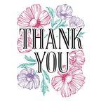 bpr-001 Spellbinders Thank You Blooms Registration Press Plates