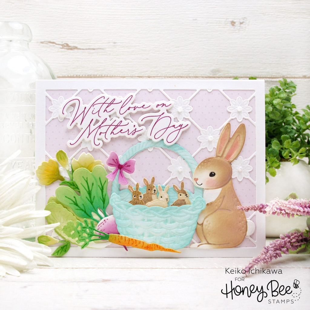 Honey Bee Lovely Layers Carrots Dies hbds-llcar Mother’s Day Card | color-code:ALT05