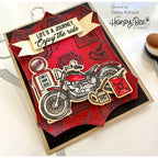Honey Bee Dad's Garage Die Set hbds-495 motorcycle Enjoy The Ride Card | color-code:ALT01