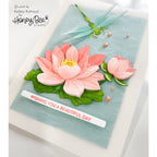 Honey Bee Lovely Layers Water Lily Die Set hbds-llwater wishing you a beautiful day card
