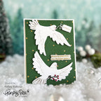 Honey Bee Lovely Layers Doves Dies hbds-lldove Christmas Peace Card | color-code:ALT01