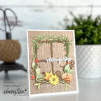 Honey Bee Seasonal Sentiments Clear Stamps hbst-515 Autumn Greetings Card