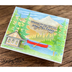 Honey Bee At The Lake Set Of 6 Layering Stencils hbsl-126 Kelly Kohout lakeside scene