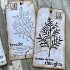 The Paper Artsy Alison Bomber Pressed Foliage Edition Cling Stamps eab39 breathe