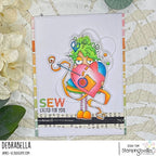 Stamping Bella Oddball Mending Hearts Cling Stamp eb1280 sew excited