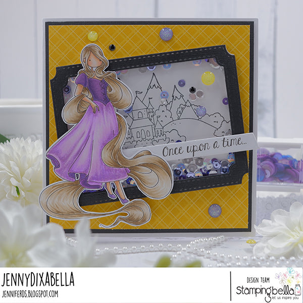 Stamping Bella Uptown Girl Rapunzel Cling Stamp eb1282 once upon a time