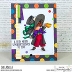 Stamping Bella Tiny Townie Wonderland Mad Hatter Cling Stamp eb1286 birthday